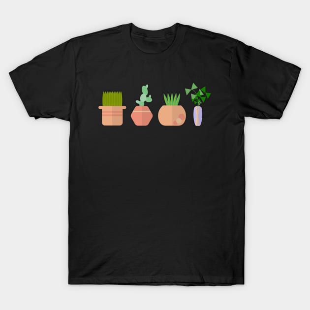 succulent pots T-Shirt by singinglaundromat